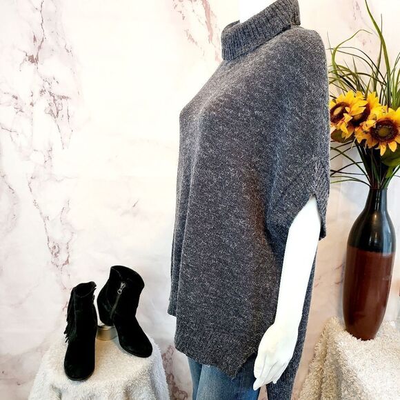 BCBGMAXAZRIA kimono poncho cowl neck sweater - Picture 5 of 7